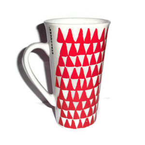 Starbucks Christmas Mug Red Trees 2016 Holiday